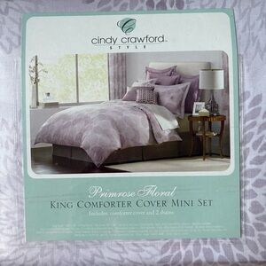 🌸Cindy Crawford Style King Comforter Cover Set - Brand New!